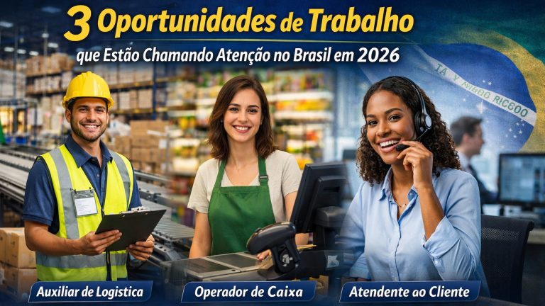 Oportunidades de trabalho que estão chamando atenção no Brasil em 2026